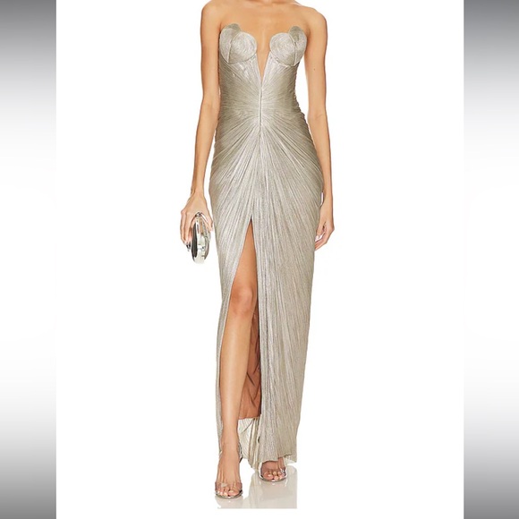 Maria Lucia Hohan New Gunmetal Gown - Gorgeous! Size 4 - Picture 2 of 3